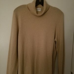 Cashmere sweater-Charter Club - camel turtleneck XL